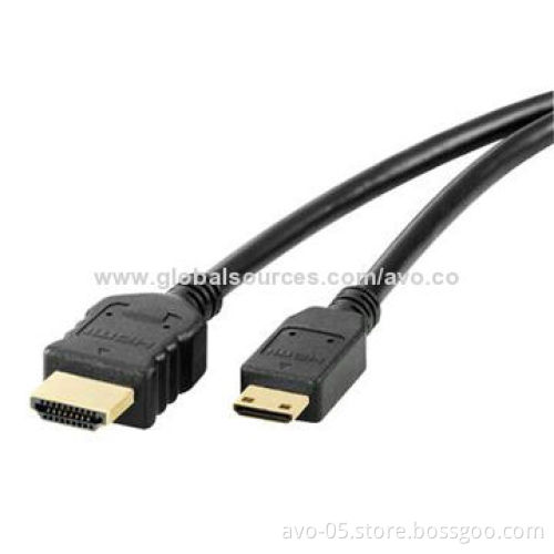 HDMI to Mini HDMI Cable with C-type and High-speed Ethernet